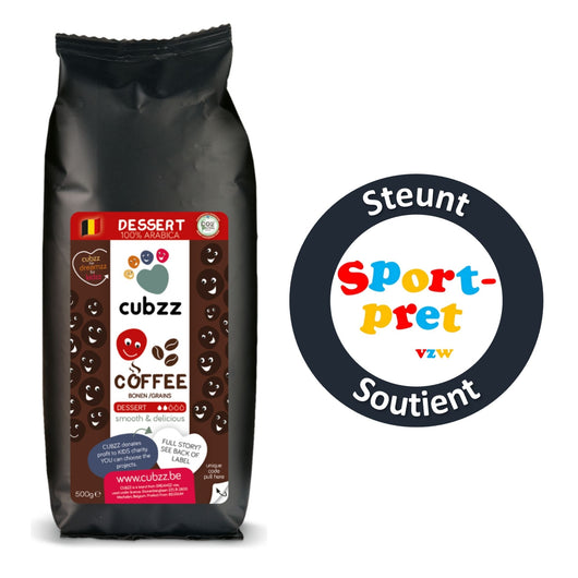 1 ZAKJE (500g) PREMIUM CUBZZ KOFFIE-BONEN - SPORTPRET vzw