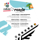 8 FLESJES - CUBZZ Razzle KOMBUCHA + MANDARIN + LEMONGRASS (8 x 275ml)