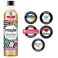 CUBZZ RAZZLE MIX & DRINK SIROOP (1 x 500ml) (voor 16 porties van 275ml) - KOMBUCHA + APPLE + JUNIPER + LEMON