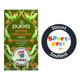 GREEN TEA - "Ginseng Matcha Green" - CUBZZ by PUKKA HERBS (20 piramide-zakjes)