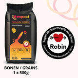 BONEN (PREMIUM) IMPACT-KOFFIE - 1 Zakje (1 x 500g)