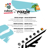 1 FLESJE - CUBZZ Razzle KOMBUCHA + BLACKCURRANT + APPLE + DRAGON (1 x 275ml)