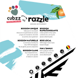 8 FLESJES - CUBZZ Razzle KOMBUCHA + BLACKCURRANT + APPLE + DRAGON (8 x 275ml)